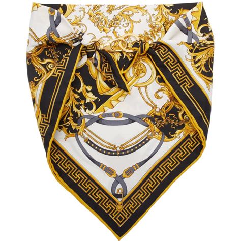 versace red bandana shirt|versace scarves for women.